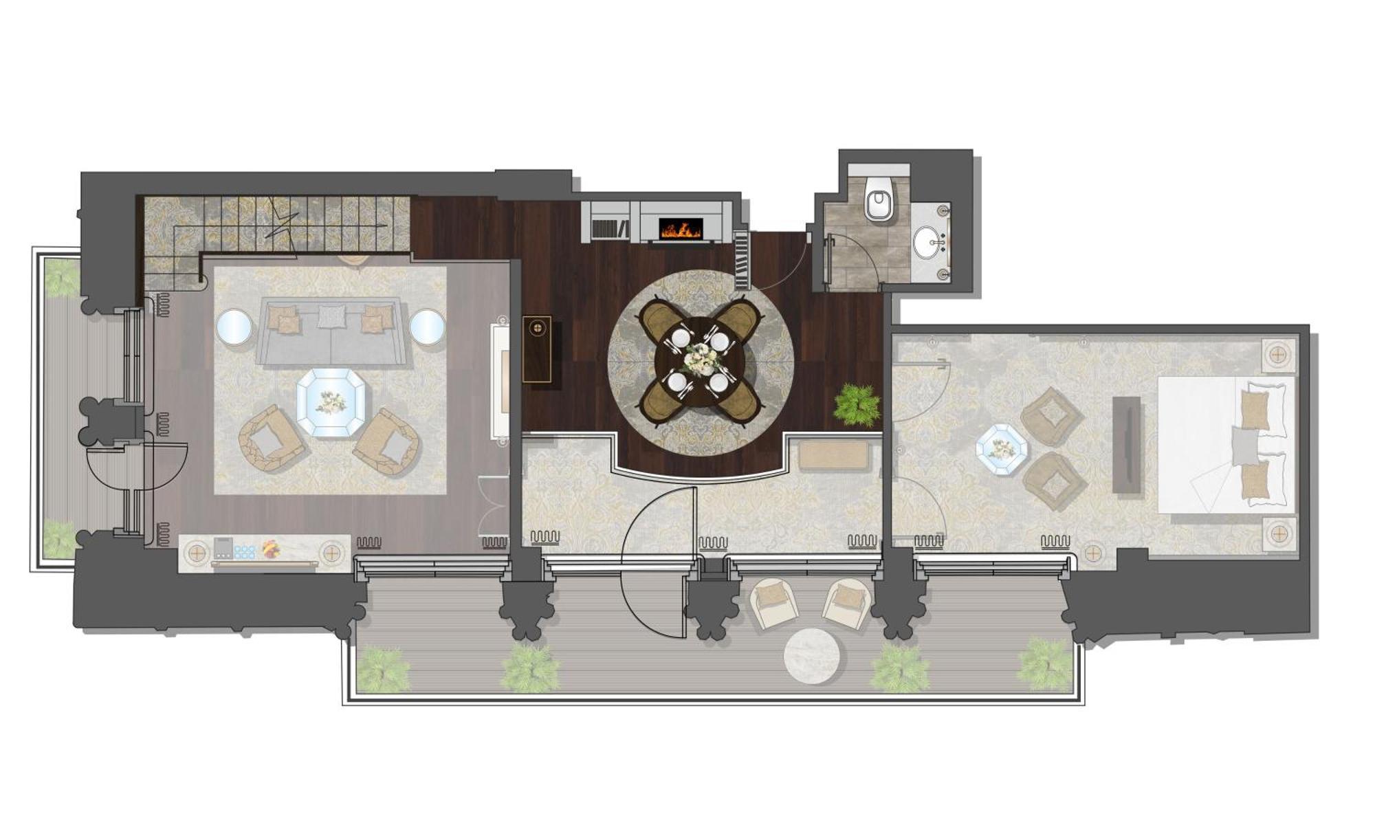 Presidential King Suite with City View